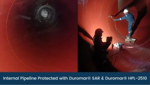 Internal Pipeline protected with Duromar SAR & Duromar HPL-2510