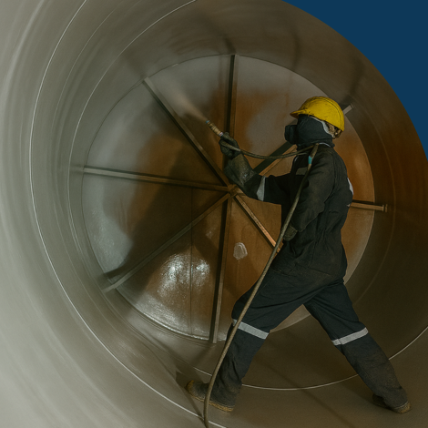 Sea water circulating internal pipeline
