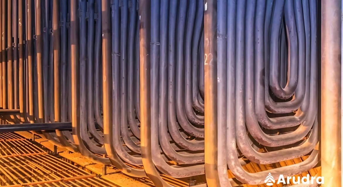 An interior view showcasing a large collection of pipes densely packed in a room.